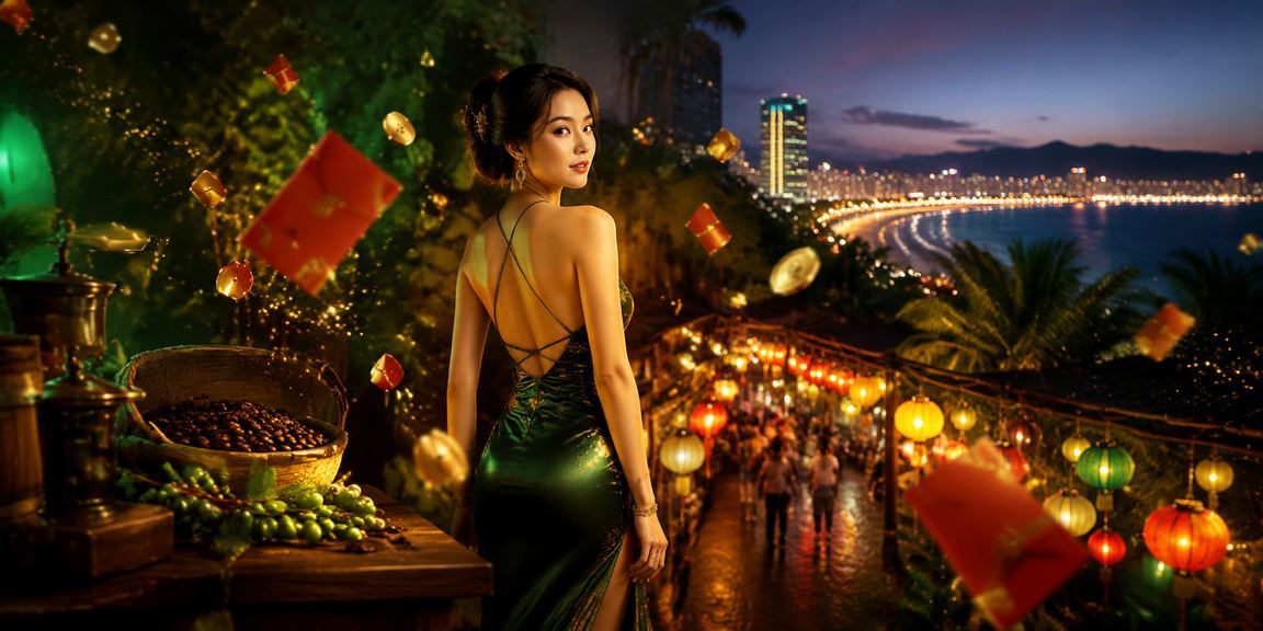 Không gian cà phê Đà Nẵng với phong bao đỏ và nhu cầu kiểm tra ưu đãi