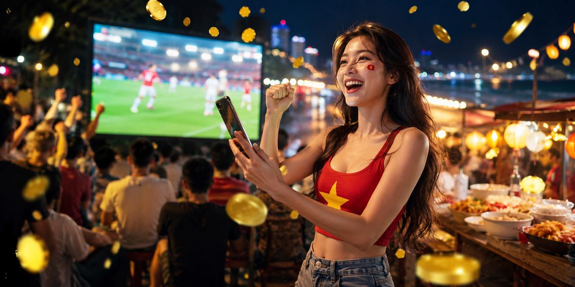Không khí chợ đêm Quy Nhơn với chủ đề bóng đá và lựa chọn giải trí có kiểm soát